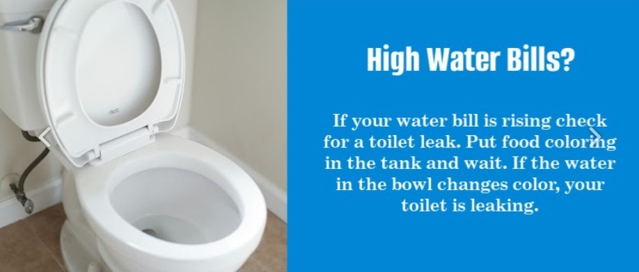 water loss in toilet